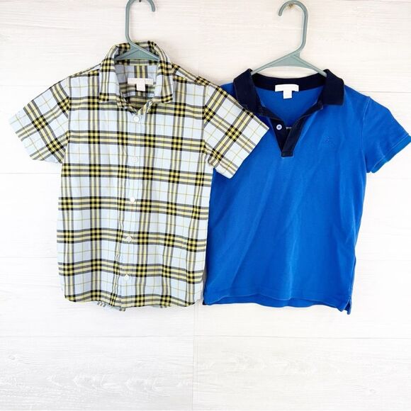 Burberry Button Down Polo Boys Shirt Bundle 6/7 - Picture 1 of 12